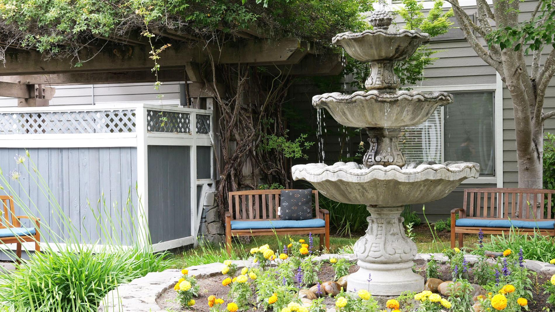 Water fountain at WindChime