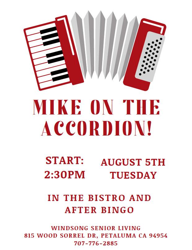 Mike on Accordion flyer