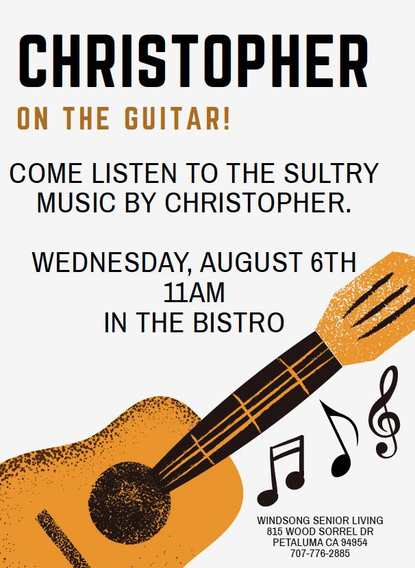 Christopher Guitar flyer