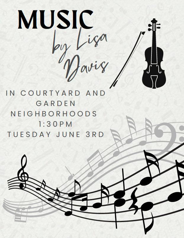 Music by Lisa Davis flyer