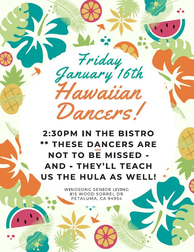 Hawaiian Dancers Poster