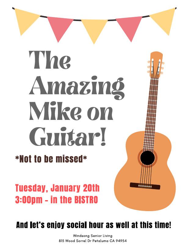 The Amazing Mike on Guitar poster