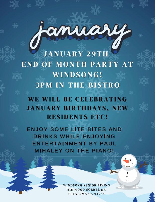 End of the month Party poster